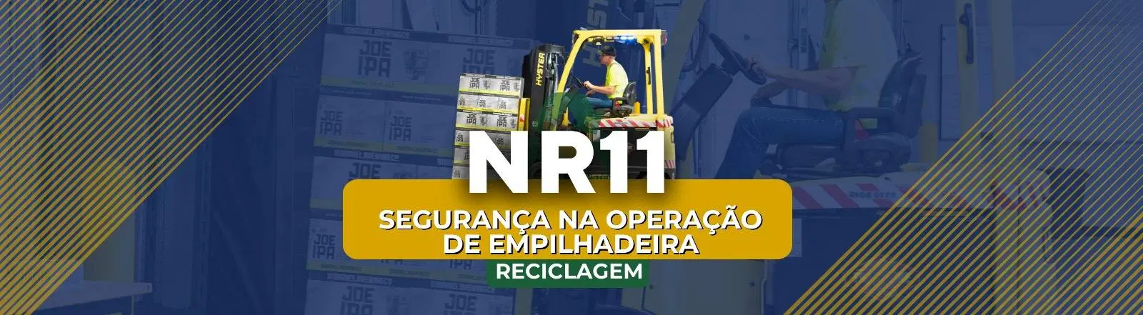 NR 11 - Segurança na Operação de Empilhadeira - 8 Horas (RECICLAGEM)